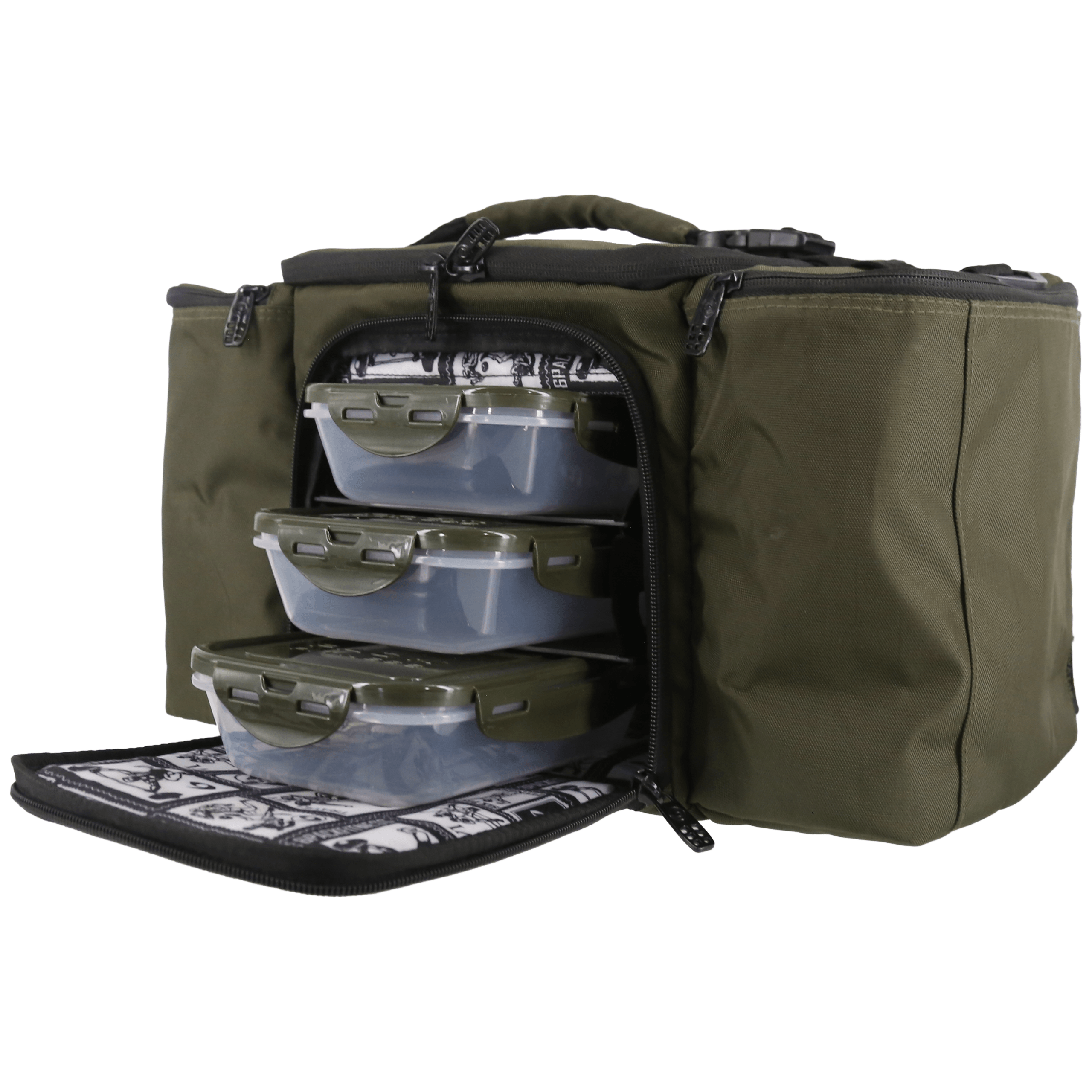 Innovator 300 Meal Prep Management Tote 4 - Meal (Olive) - sixpackbags