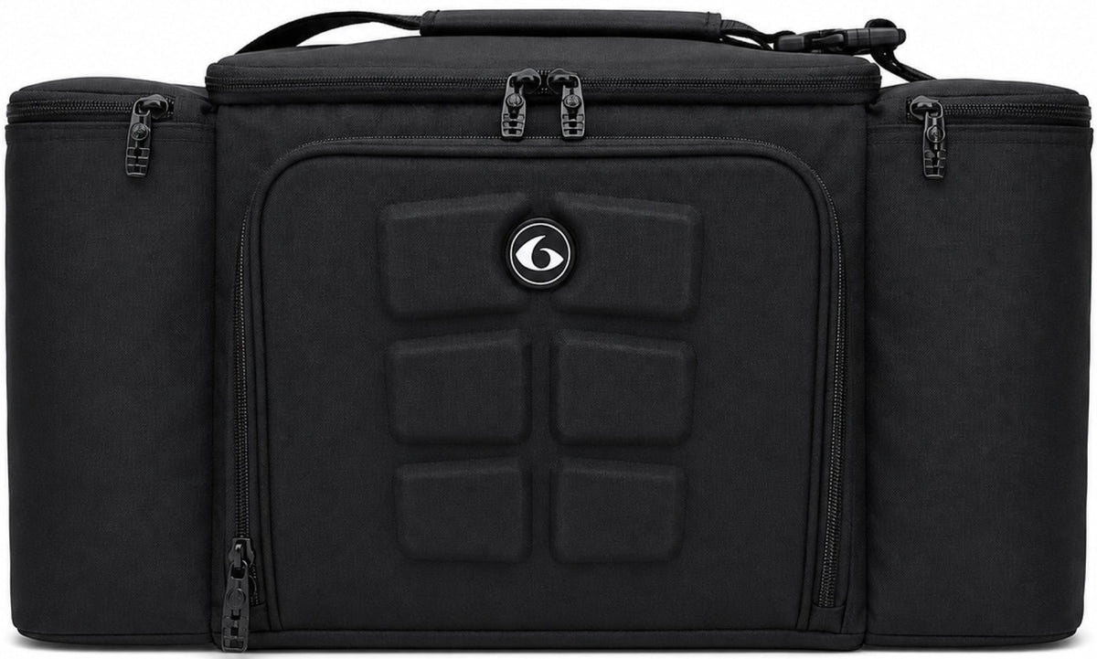 Meal Prep Management Tote Bag | 4-Meal Lunch Box | Black Stealth | Innovator 300 | Six Pack Bags