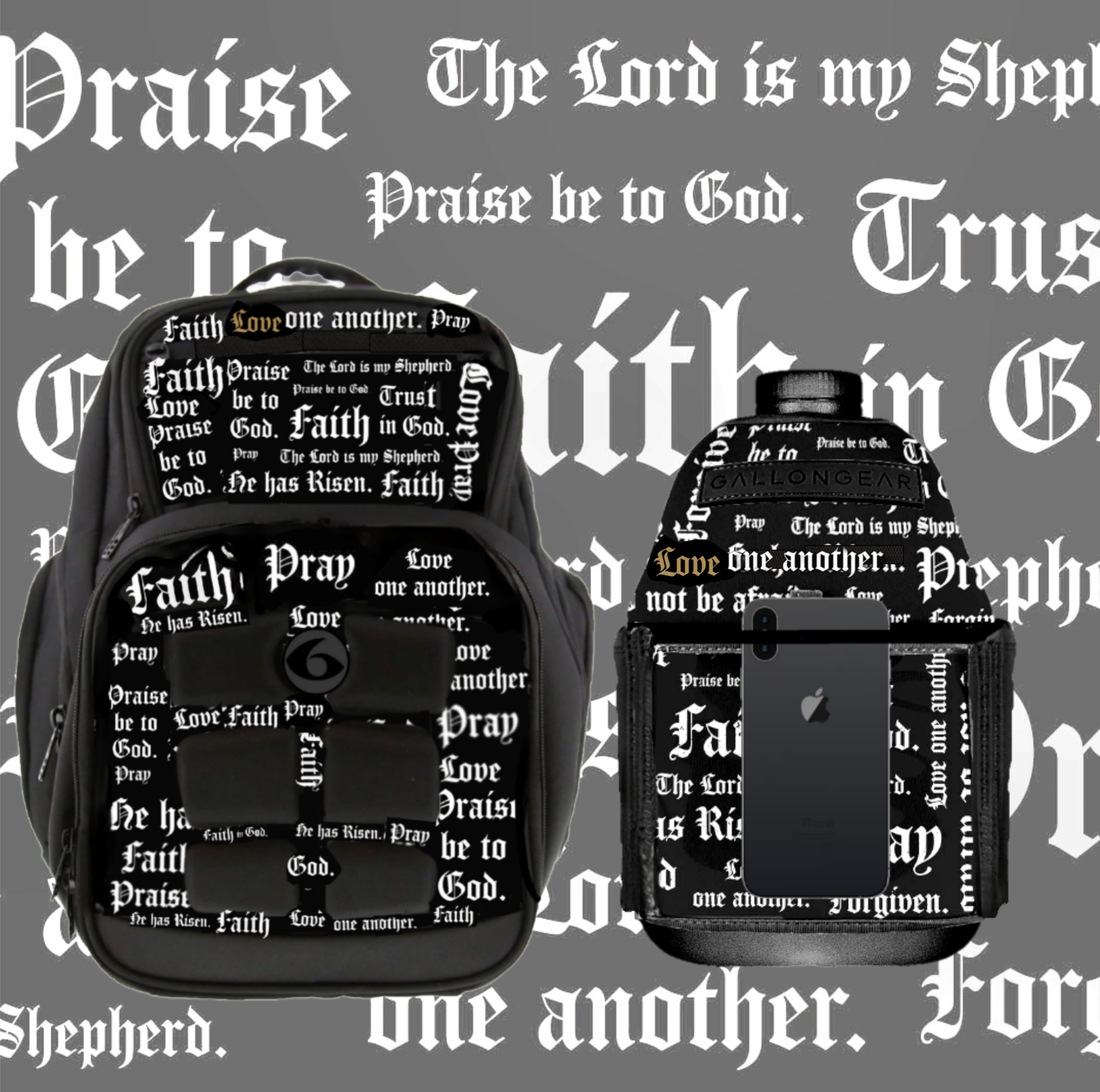 Pre-Order Scripture Innovator Expedition 300 Black/White Backpack Meal Prep & 1 Gallon Booty Combo