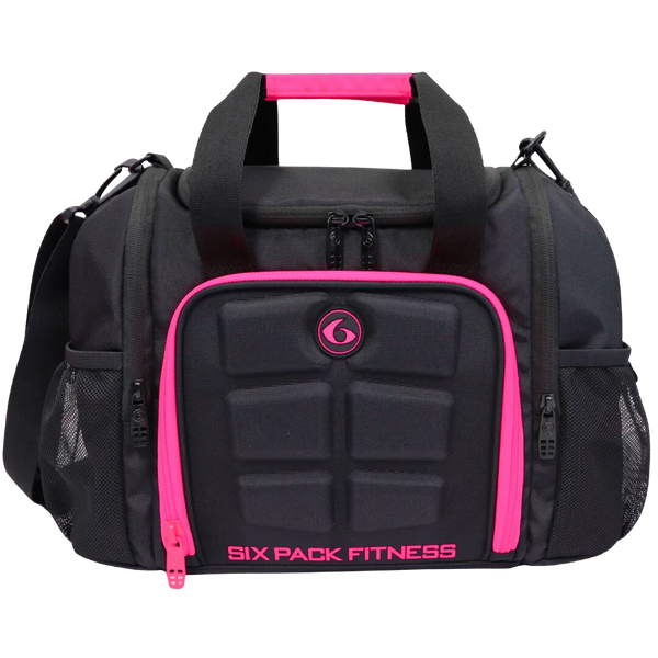 新品　6 Pack Fitness Innovator 6 Pack Bag 6 PACK FITNESS INNOVATOR MINI MEAL PREP BAG | BLACK/PINK